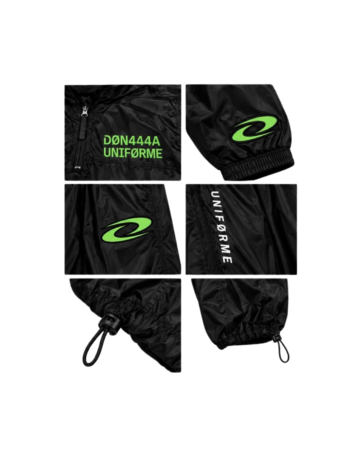 DØN4A4A UNIFØRME Track Set — Black / Green