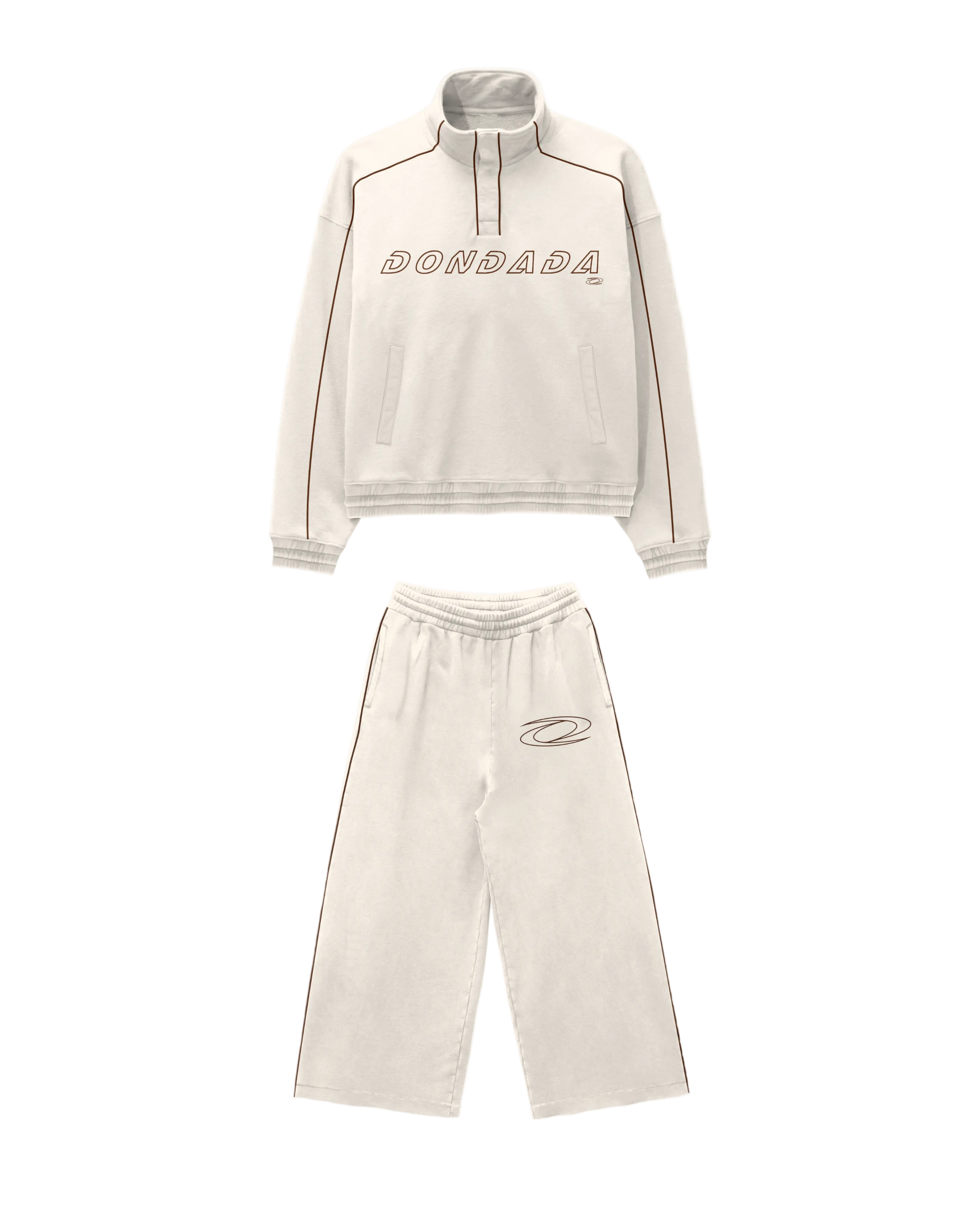 M QRT BUTTON SET - BROWN