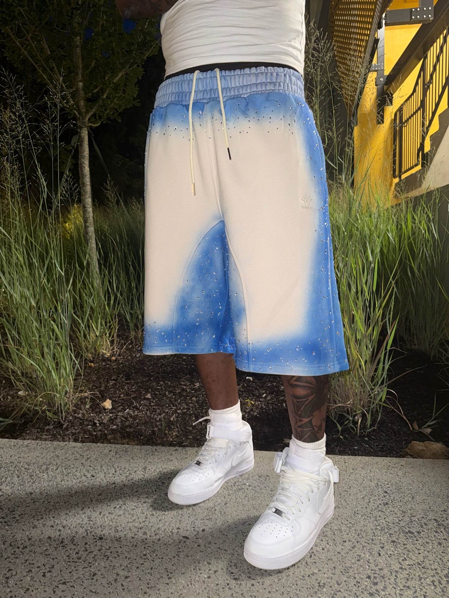 2Tone Rhinestone Shorts