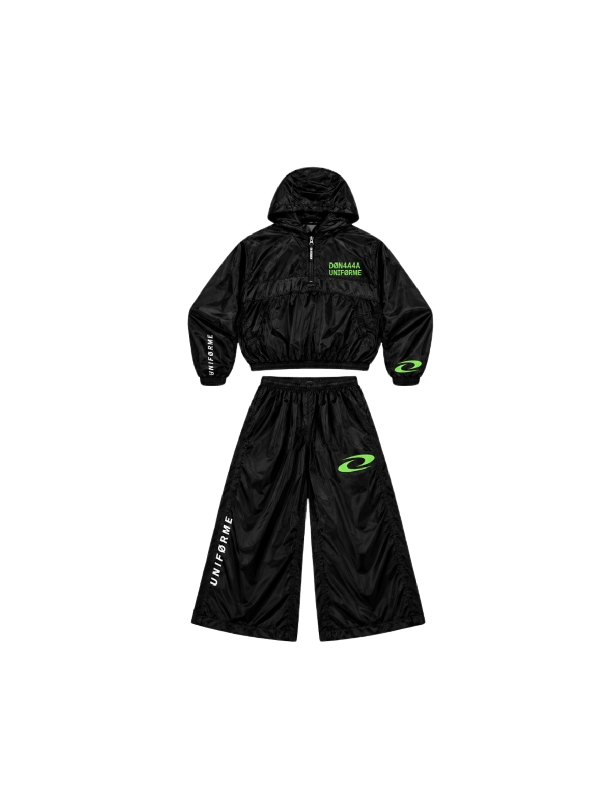 DØN4A4A UNIFØRME Track Set — Black / Green