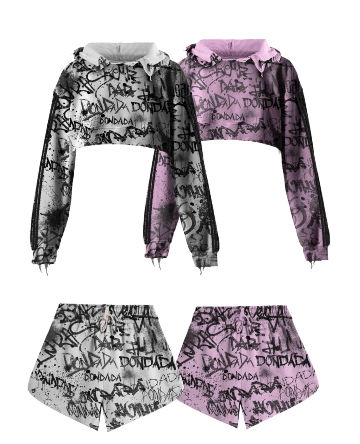 DADA Graffiti Womens Stripe set