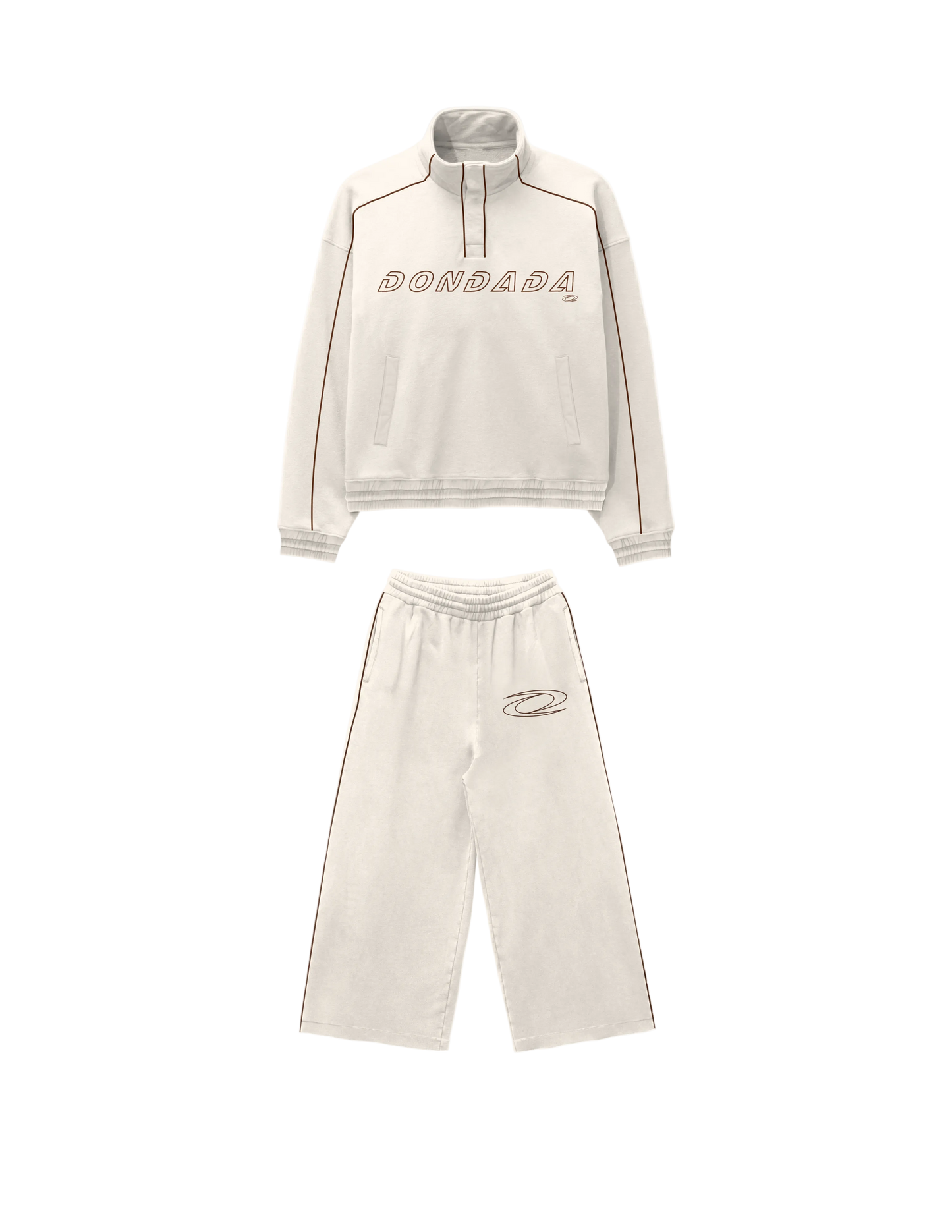 M QRT BUTTON SET - BROWN