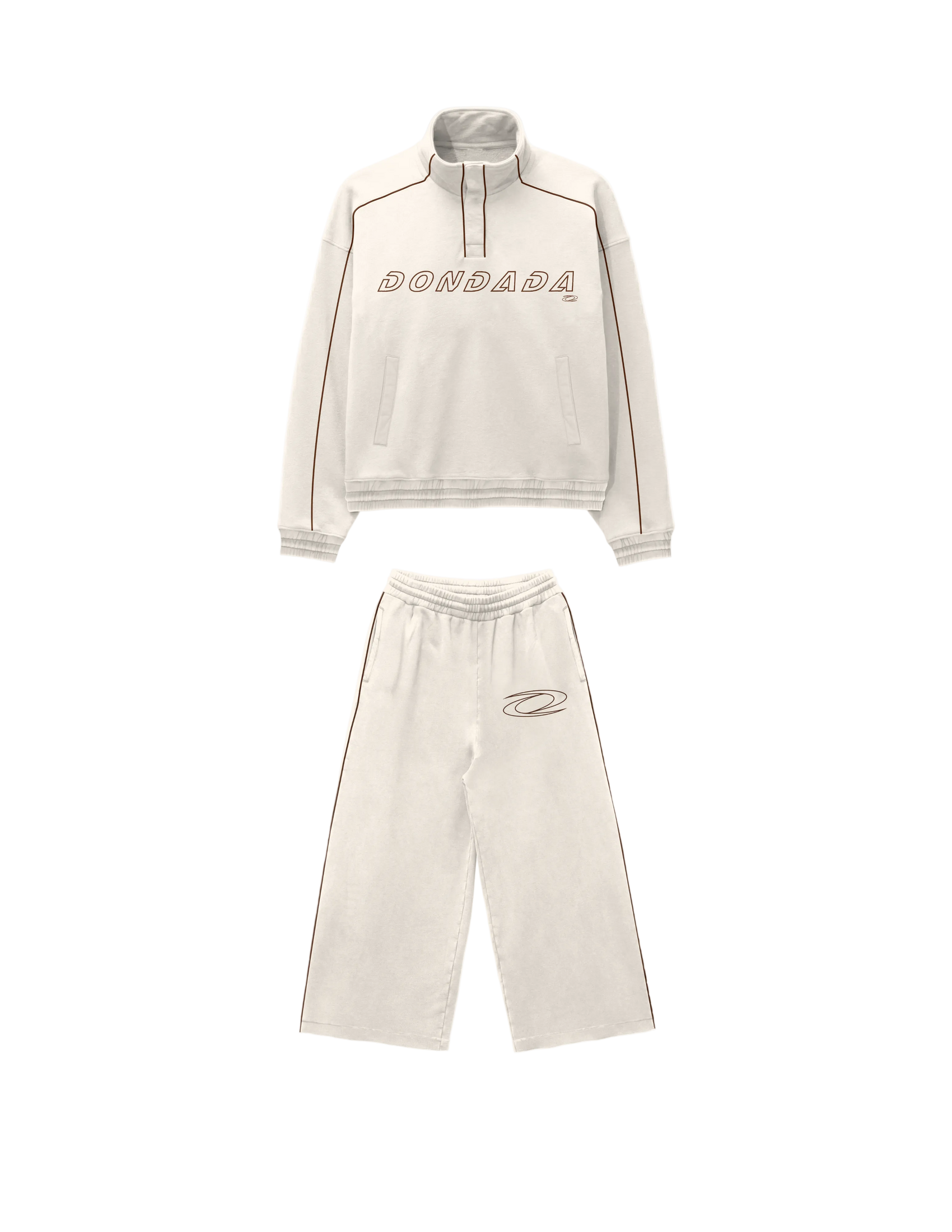 M QRT BUTTON SET - BROWN