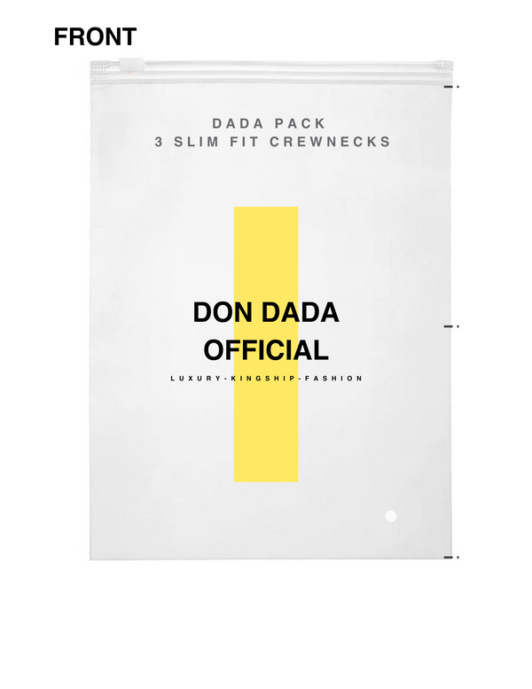 Dada Pack- 3 Pack Crew Necks