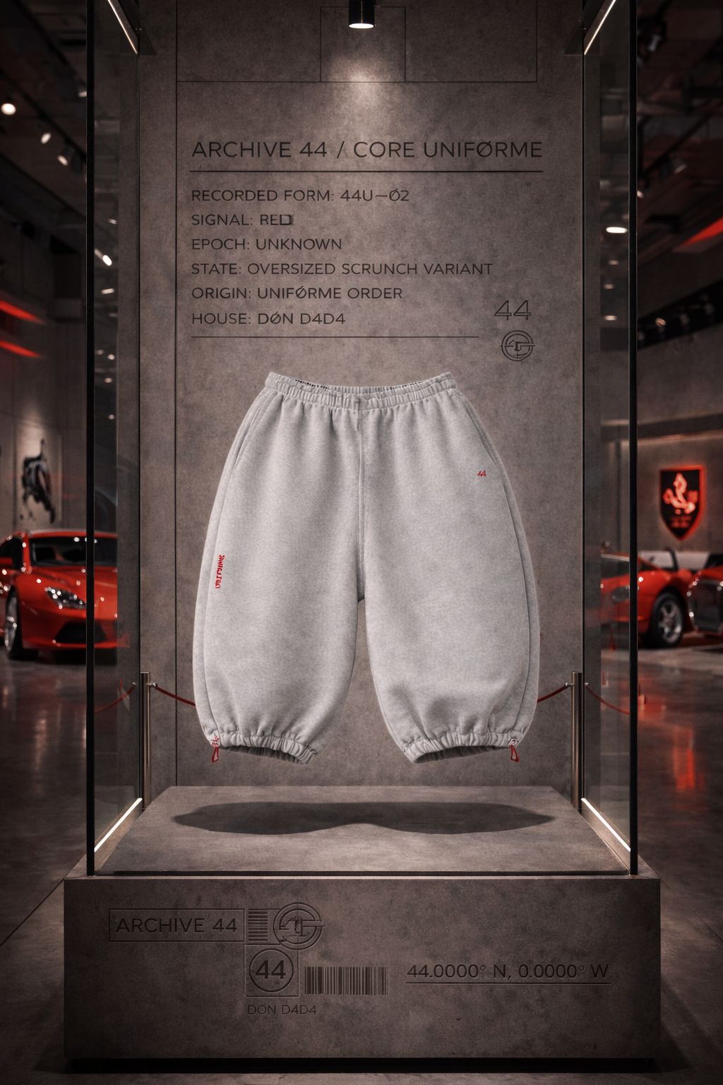 Issued Short. 44 - Neutral/Red