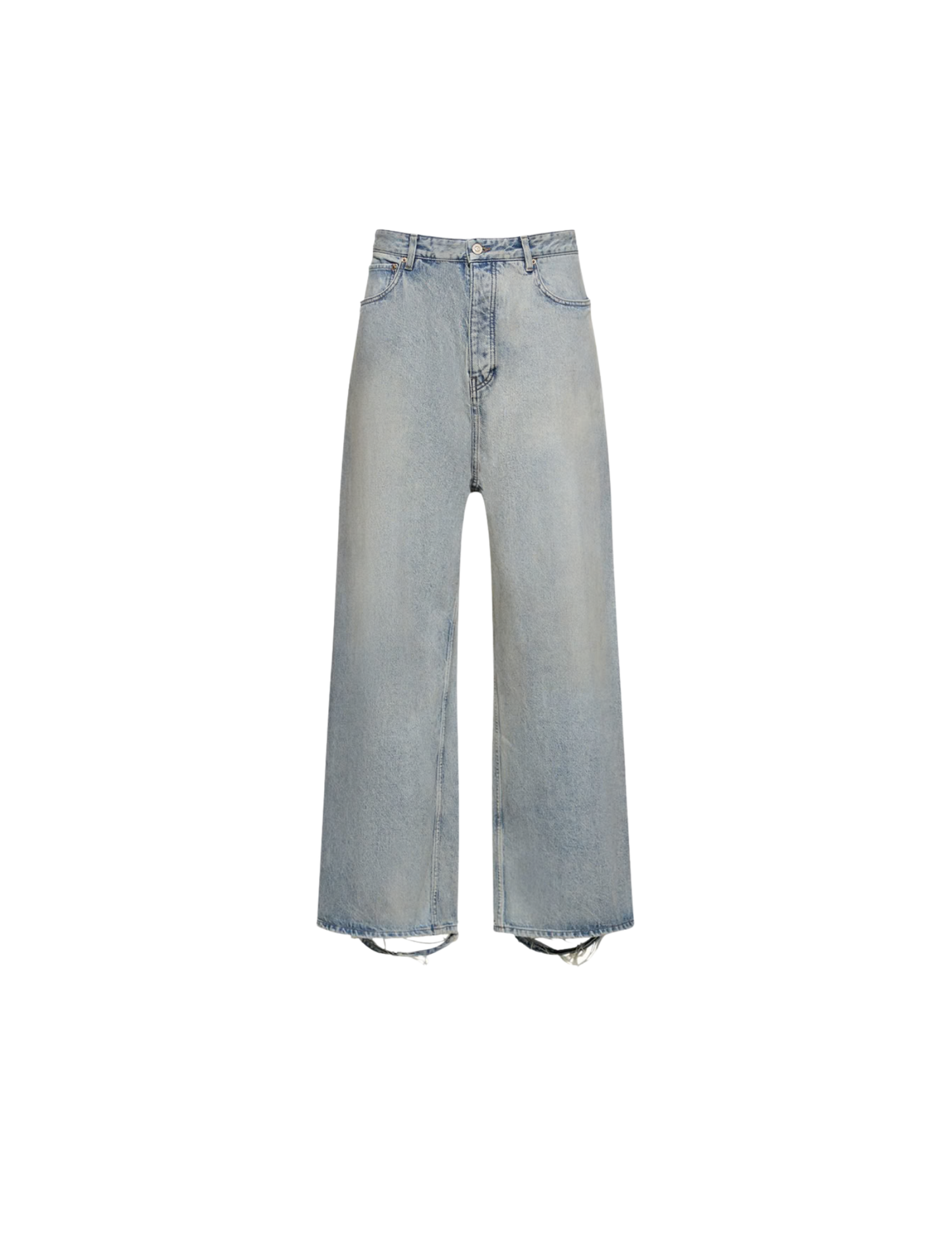 Pale Wash Wide Denim