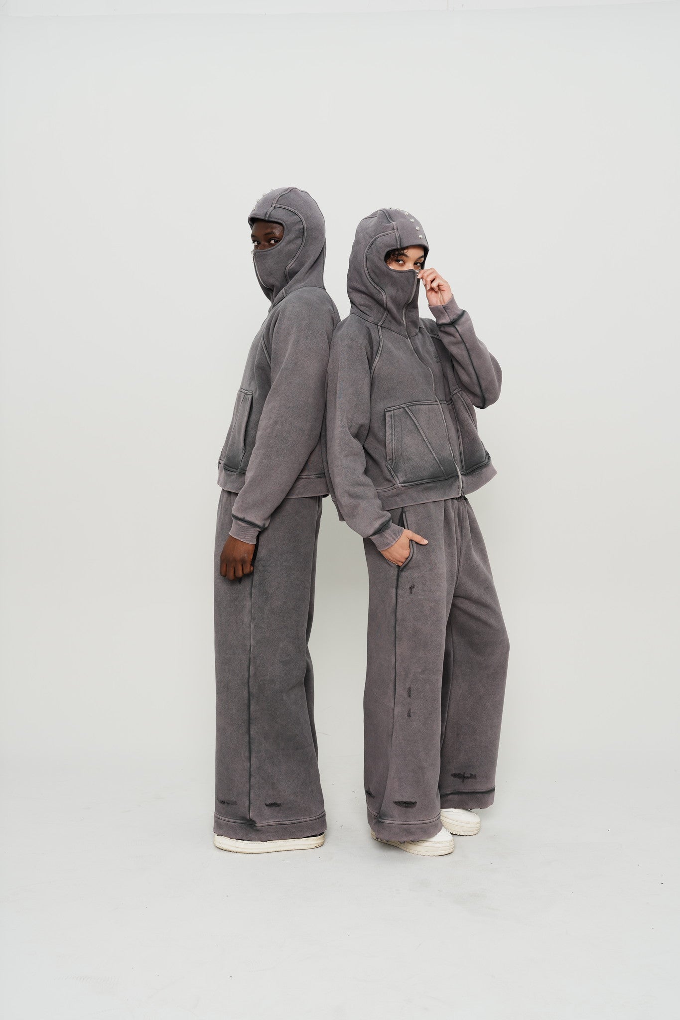 Archive Mask Zip Set - Washed Grey