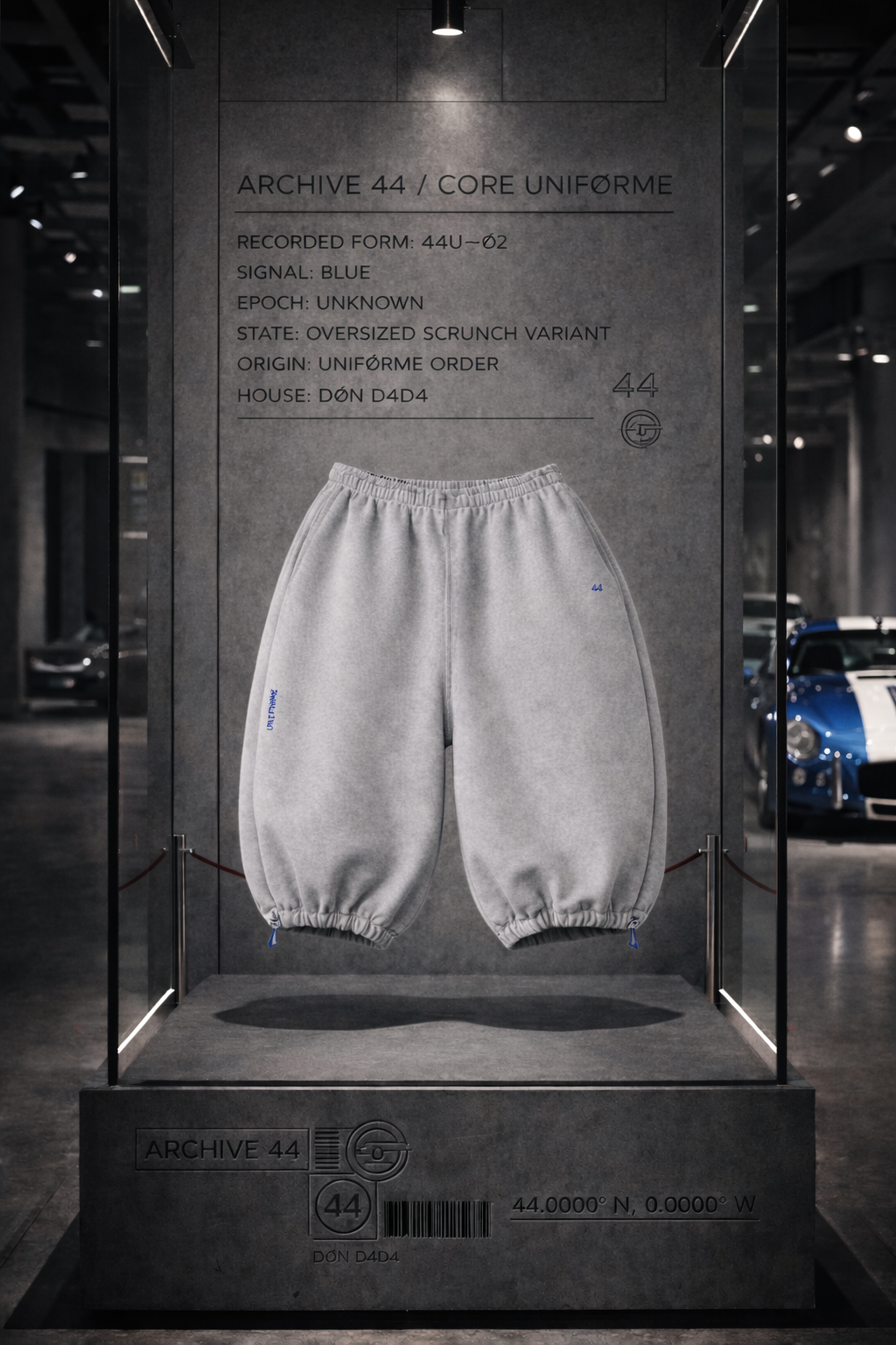 Issued Short. 44 - Neutral/Blue