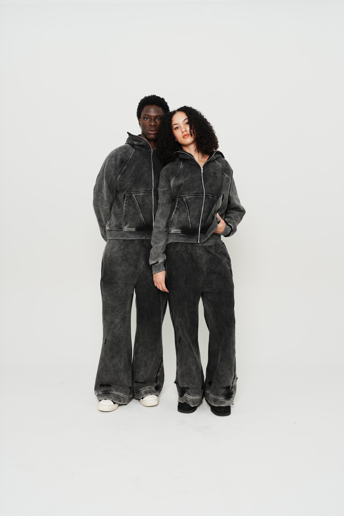 Archive Mask Zip Set - Washed Black