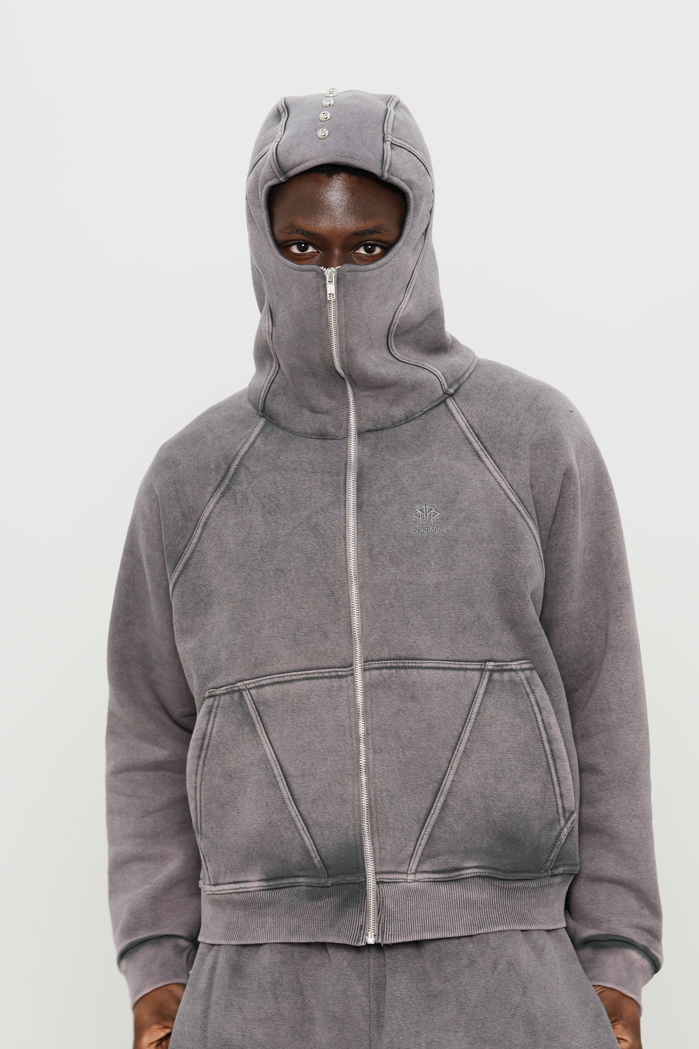 Archive Mask Zip Set - Washed Grey