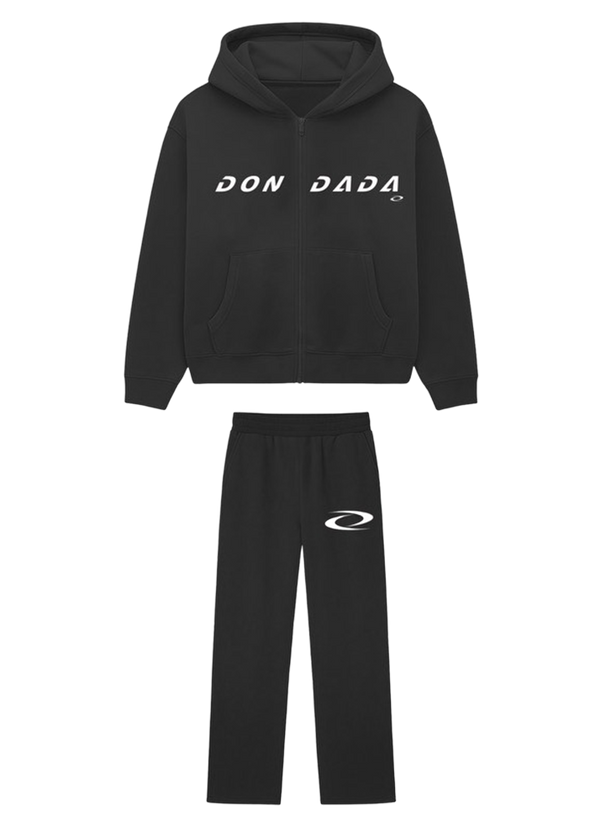 DADA 2.0 Zip Up Sweatsuit (Black/White)