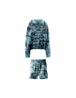 DADA Graffiti Zip Up Set (No Stripes)