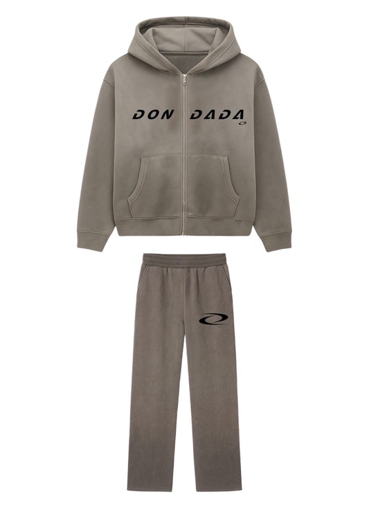 DADA 2.0 Zip Up Sweatsuit (Charcoal/Black)