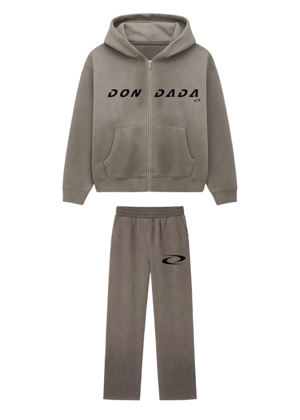 DADA 2.0 Zip Up Sweatsuit (Charcoal/Black)
